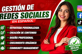 crearé contenido y gestionairé tu instagram y facebook en español para hacer cre