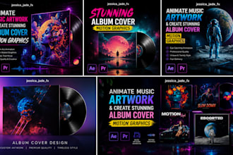 animate music artwork and create stunning album cover motion graphics