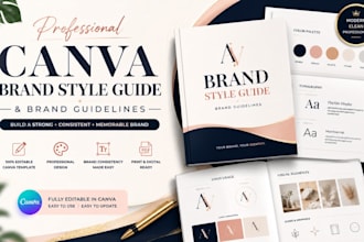 design a canva brand style guide and brand guidelines
