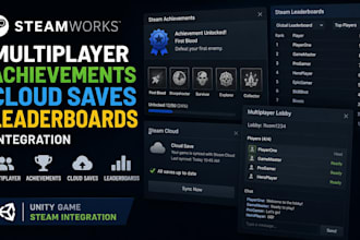 integrate ue5 steamworks cloud saves achievements leaderboards and multiplayer
