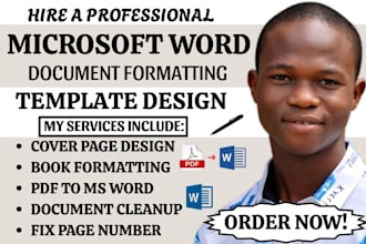 format microsoft word documents, layout design, and convert PDF to word