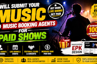 submit your music to music booking agents for paid shows