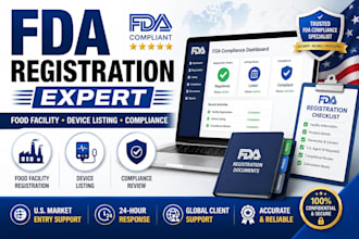 assist with fda registration, food facility registration and compliance