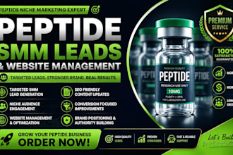 grow your peptide business with targeted SMM leads and expert website management