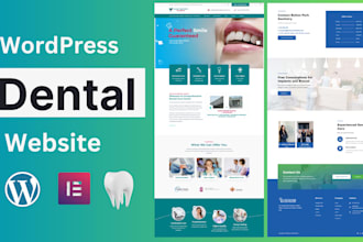 design a modern wordpress dental website for your dental clinic