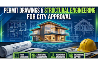 create permit drawings and structural engineering plans for city approval