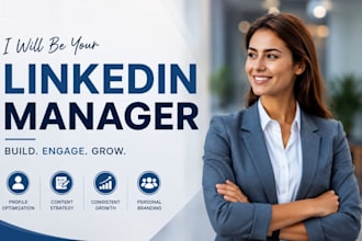 be your linkedin manager content creator marketing manager