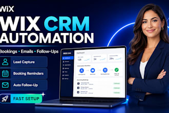 set up wix CRM automations and booking workflows