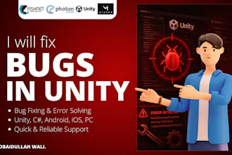 fix unity bugs, errors, crashes and build issues