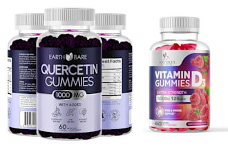 design cosmetic, product packaging, supplement label and box packaging