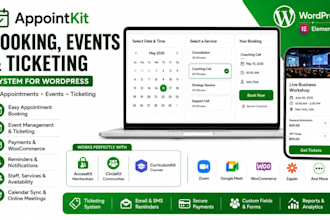 setup appointkit booking events and ticketing system for wordpress