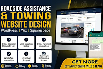 design a roadside assistance website, towing website, google voice emergency