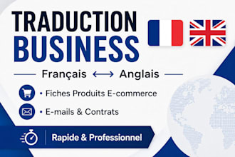 je vais traduire vos fiches produits ecommerce et emails pro