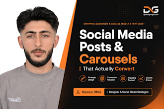 design eyecatching social media posts and carousels for your brand