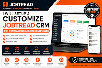 setup and customize jobtread CRM for contractors and service businesses