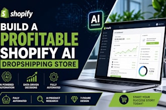 redesign a profitable shopify ai dropshipping store with automation