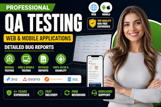 perform website testing, usability testing, QA web app user testing and review