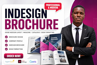 indesign brochure design adobe indesign layout magazine catalog, book formatting