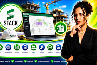 stack setup construction takeoff estimating CRM bidding quoting workflow