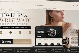 design jewelry shopify store wristwatch store jewelry website necklace store
