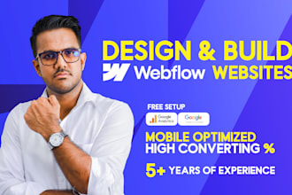 design and develop responsive webflow website