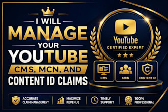 manage your youtube cms, mcn, and content id claims