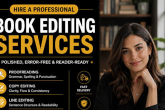 edit your novel with professional profreading and copy editing
