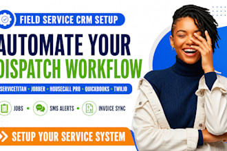 servicetitan setup jobber housecall pro quickbooks twilio dispatch CRM flows ops
