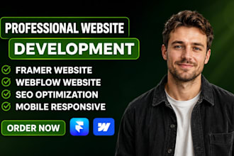 redesign framer website design framer landing page and design webflow website