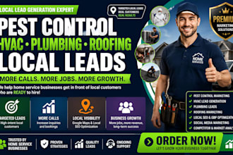 generate local leads for pest control hvac plumbing and roofing