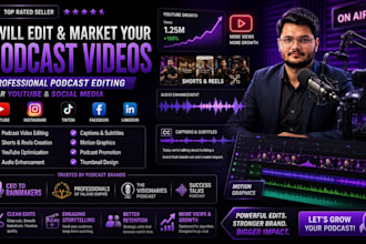 be your podcast video editor and marketing