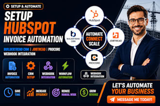 hubspot invoice automation buildertrend crm jobtread procore webhook integration