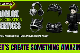 create roblox ugc accessories, hair, helmets and outfits