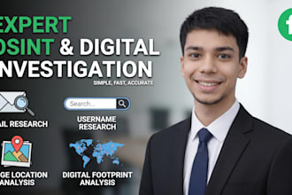 provide private detective, background check, osint, and find someone