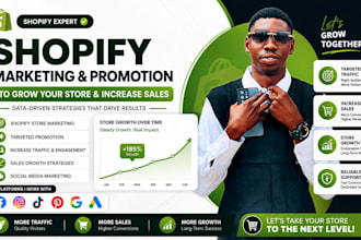 do shopify marketing and  shopify promotion to boost shopify sales