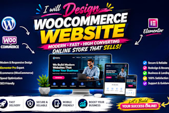 design woocommerce website, wordpress ecommerce website, woocommerce website