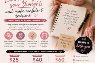 help you organize your thoughts and make difficult decisions