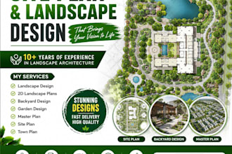 do 2d 3d master plan, site plan, landscape architect, and design