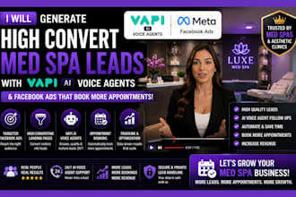 generate high convert med spa leads with vapi ai voice agents with facebook ads
