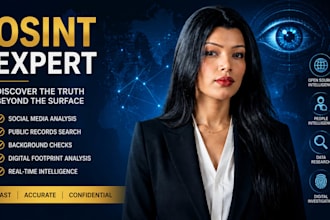 perform osint research and people background check