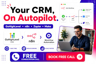 connect gohighlevel CRM to n8n for automation