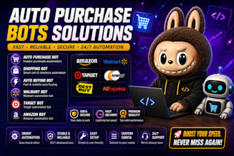 auto purchase bot shopping bot walmart bot target bot auto buying bot amazon bot