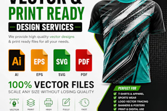manually convert logo, image, sketch to vector in ai, eps, svg