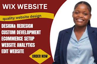 create wix website design,redesign wix website