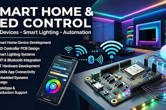 develop smart home lighting, led control and iot devices