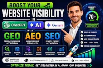 boost your website daily visibility in chatgpt, ai, gemini, with GEO, aeo, SEO