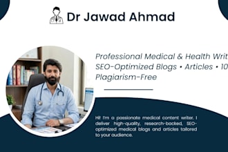 write evidence based medical articles and blogs