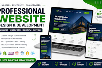 build a professional SEO optimized custom business website