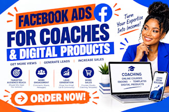 create facebook ads for coaches and digital products