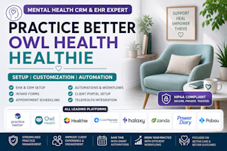 practice better owl health healthie clinictracker halaxy zanda power diary pabau